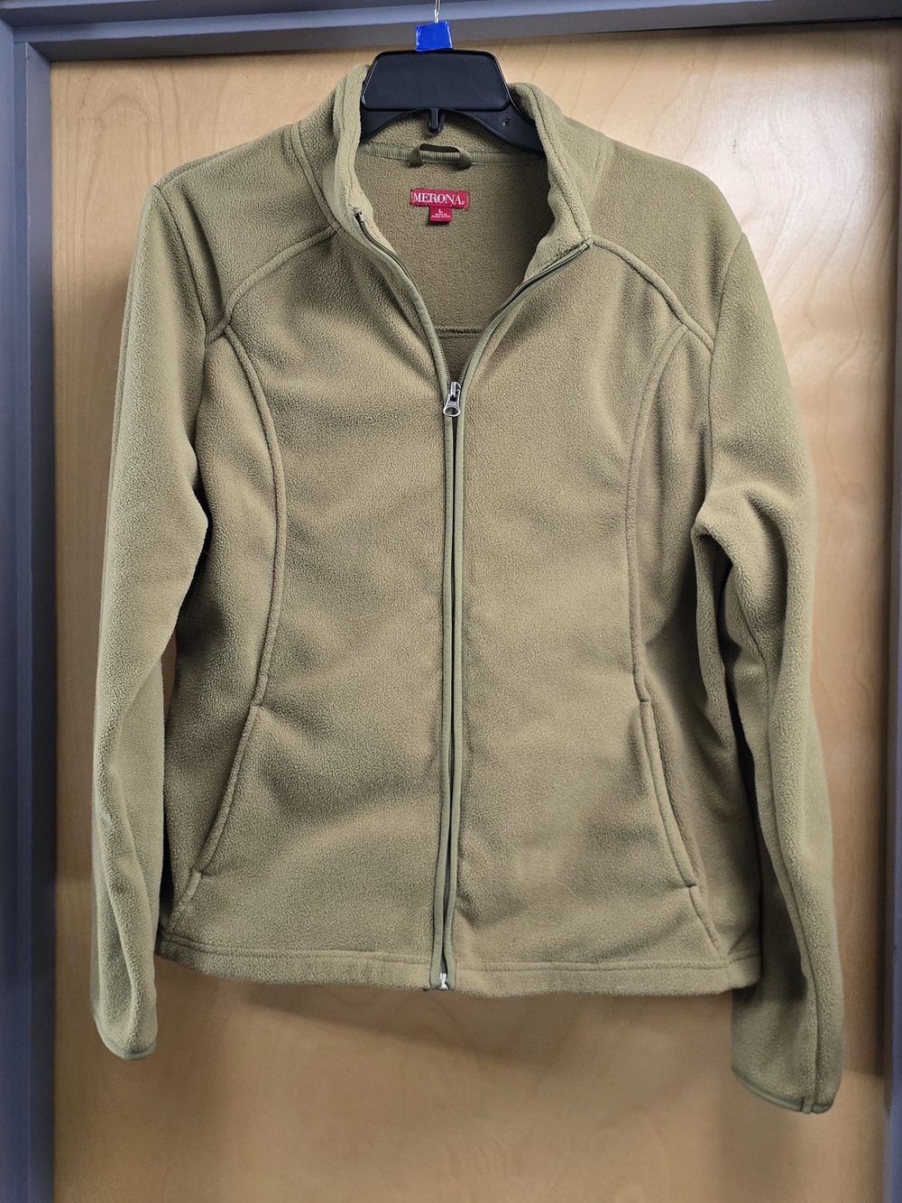Merona Women's Olive Full-Zip Fleece Jacket
